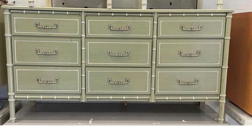 Florida Furniture Faux Bamboo Dresser - 9 drawer